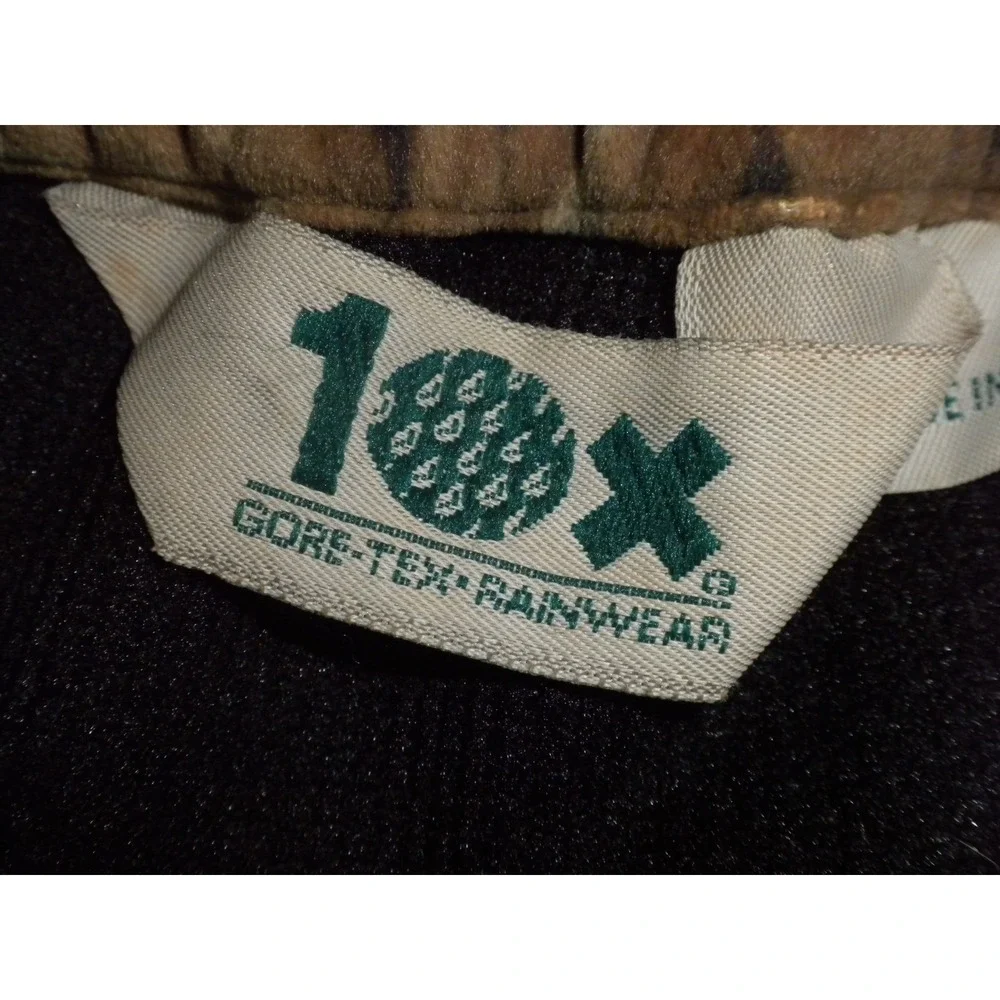10X‎ Advantage Gore-Tex Pants XLT Camo Rainwear Hunting Ankle Zip Lined VTG 90's